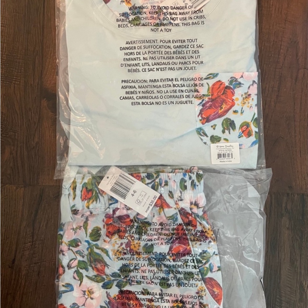 Brand New-Vera Bradley PJ set-sz4-6 - Picture 4 of 4